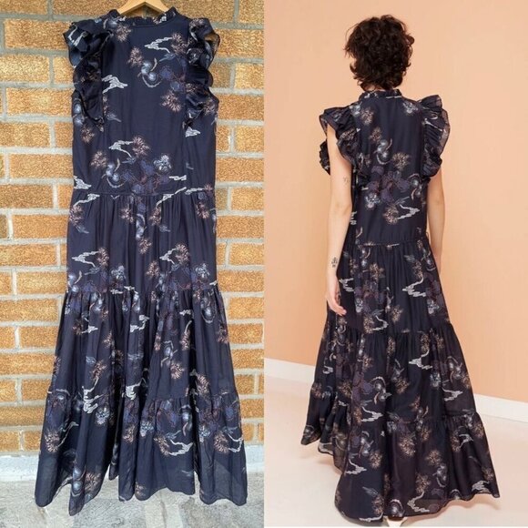 MAGALI PASCAL Lina Maxi Dress LARGE - Picture 2 of 16